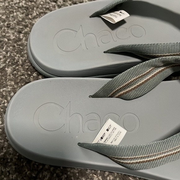 ❗️FINAL❗️ EUC Muted Blue CHACO Flip Flops - Picture 3 of 4